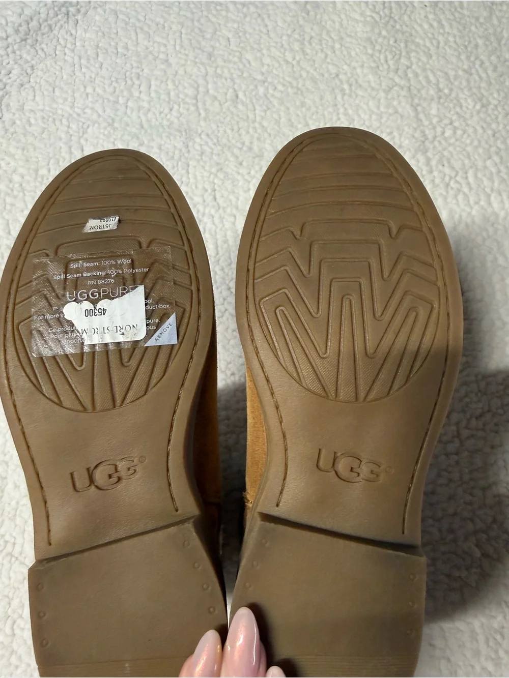 UGG Chestnut Suede Shearling Ankle Boots